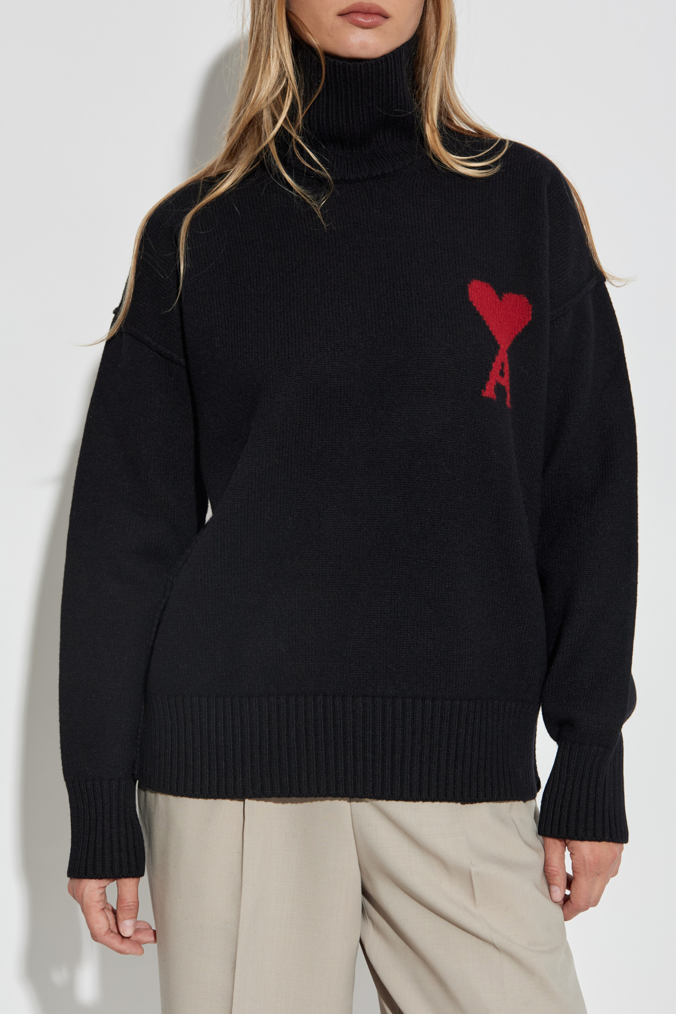 【激レア】AMI Alexandre Mattiussi/セットアップ/ Ami Alexandre Mattiussi Wool turtleneck with logo | Men's | Vitkac